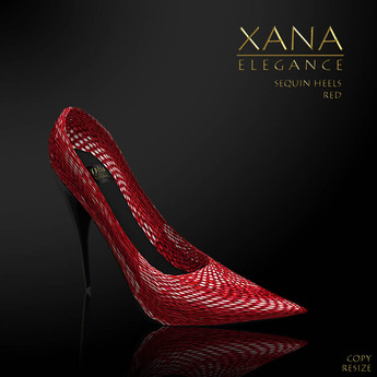 Second Life Marketplace - Xana Sequin Heels Red